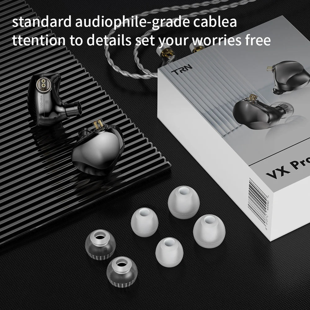 TRN VX Pro+ 8BA+1DD Hybrid In Ear Earphones IEM  Technology HIFI Monitor Running Headphones Earplug Headset