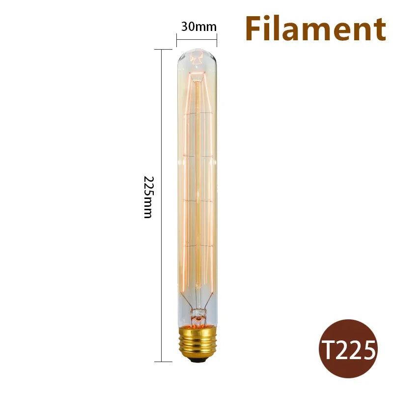 1–4PCS Vintage Edison Bulb E27 220V 40W ST64/G80/G95 Retro Filament Lamp