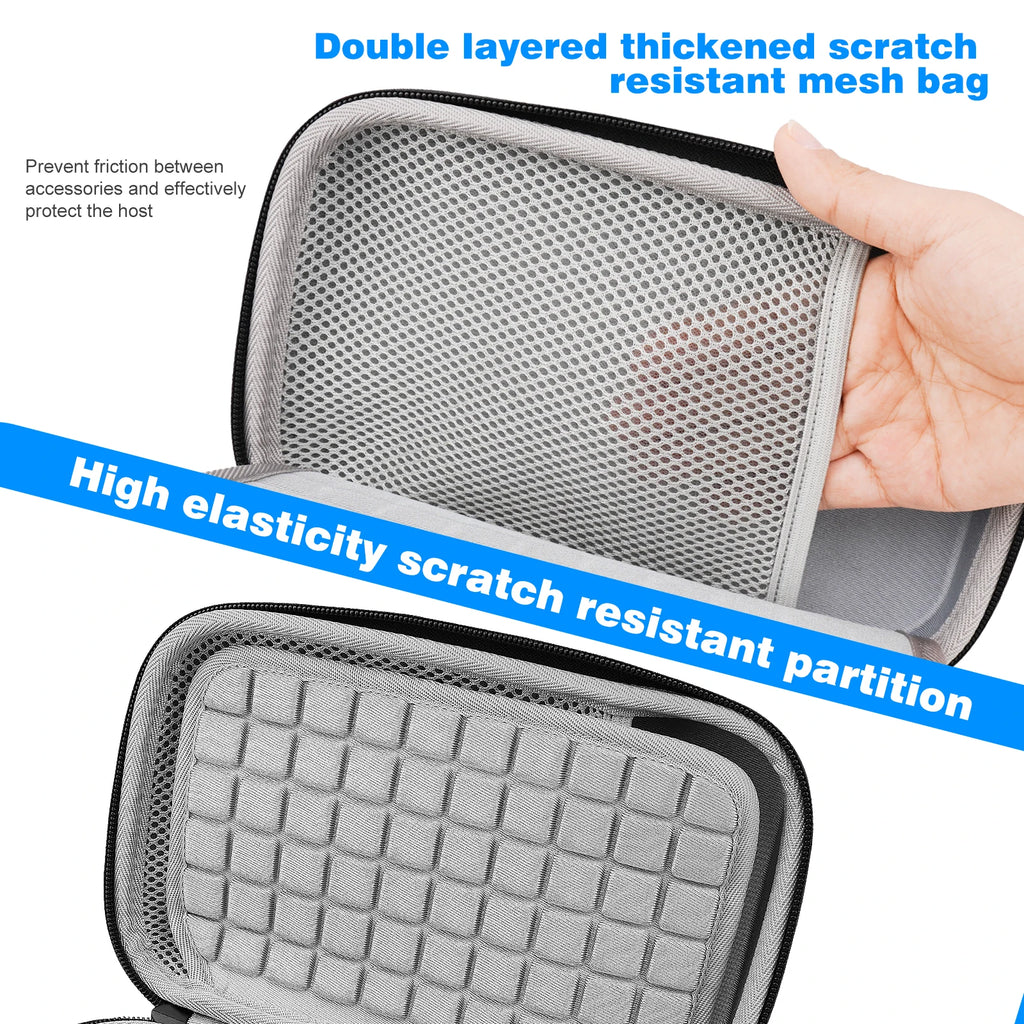 Hard Carrying Storage Bag for Apple 2024 Mac Mini M4 Cover Shell Travel Portable Soft Inner Waterproof zipper Shockproof Box