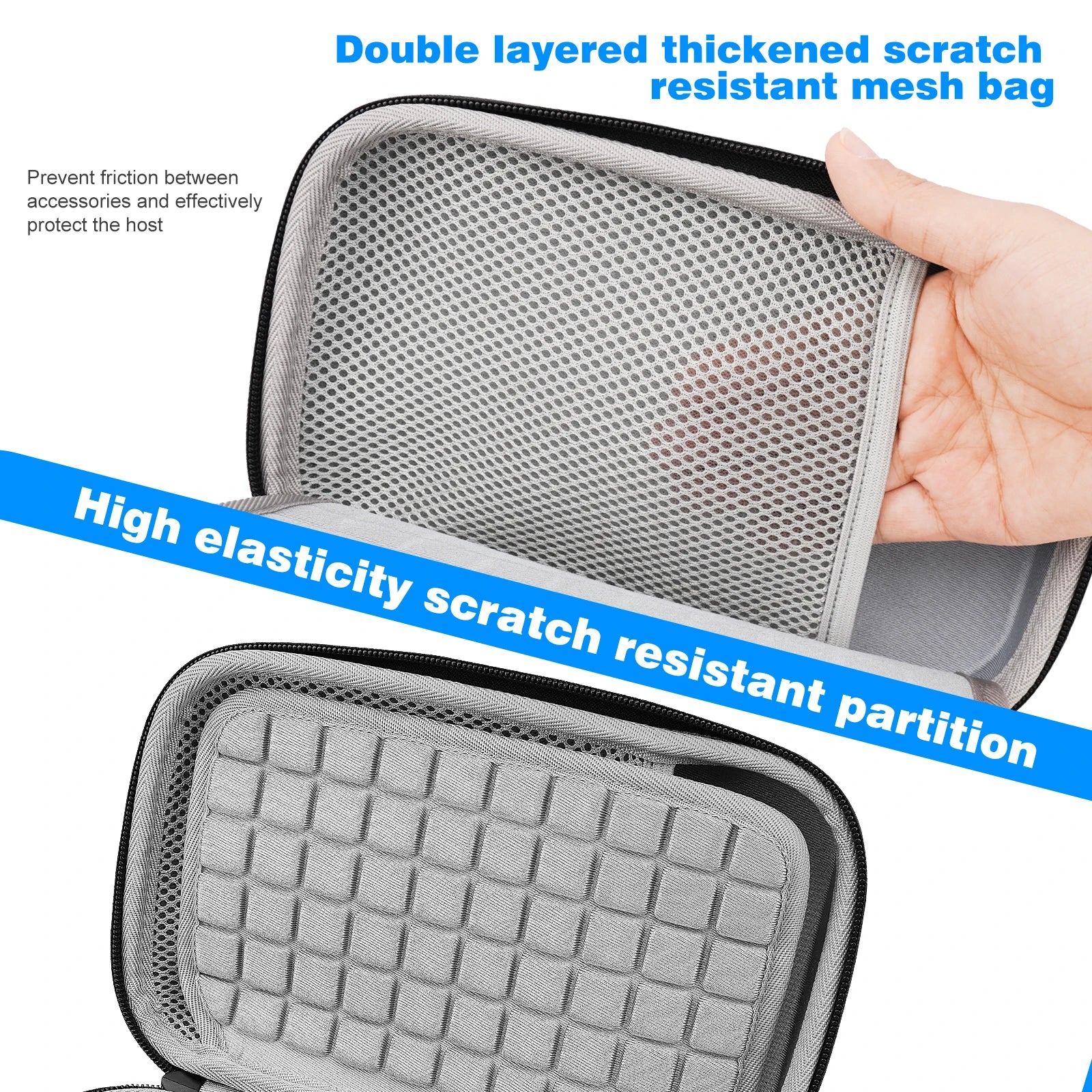 Hard Carrying Storage Bag for Apple 2024 Mac Mini M4 Cover Shell Travel Portable Soft Inner Waterproof zipper Shockproof Box