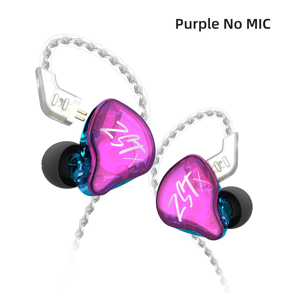 KZ ZST: Wired Hi-Fi IEMs with detachable cables and noise isolation.