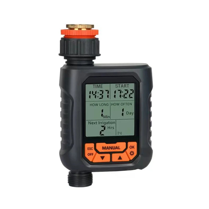 Outdoor Garden Watering Timer Electronic Automatic Irrigation Controller Plastic Intelligence Lcd Display Valve Watering Control