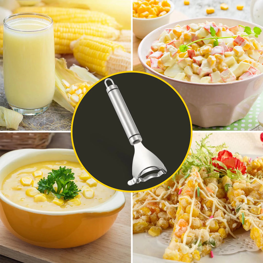 Corn Peeler For Corn On The Cob Stripper Tool, Removes Corn Kernels From Cobs In Seconds, Kitchen Gadget Stripping Tool