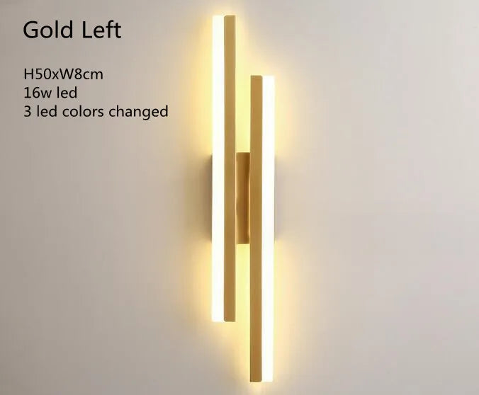 LED Copper Wall Sconce Bedroom Light