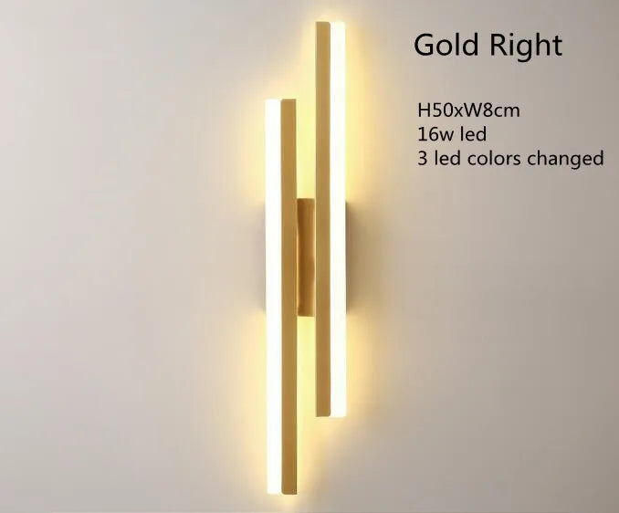 LED Copper Wall Sconce Bedroom Light