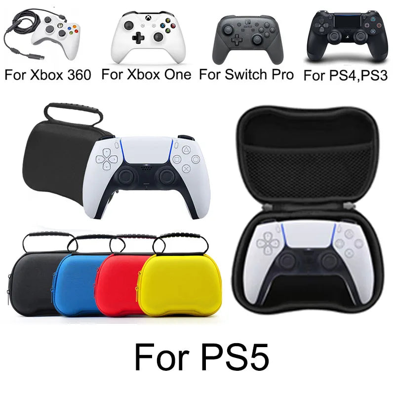 Game Controller Storage Bag For PS4 PS5 Switch Pro Gamepad Case Xbox One 360 Waterproof Hard Travel Universal Pouch