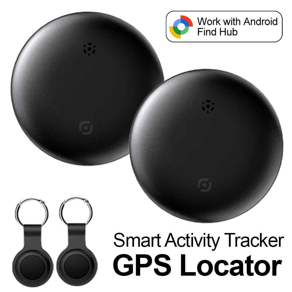 1-4Pcs Smart Anti-lost Tag Compatible with Google Find Hub Waterproof GPS Tracker Tag with Silicone Case for Keys Luggage Wallet