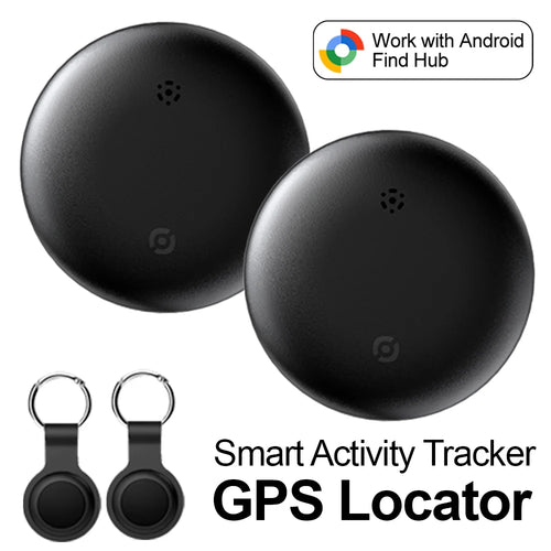 1-4Pcs Smart Anti-lost Tag Compatible with Google Find Hub Waterproof GPS Tracker Tag with Silicone Case for Keys Luggage Wallet