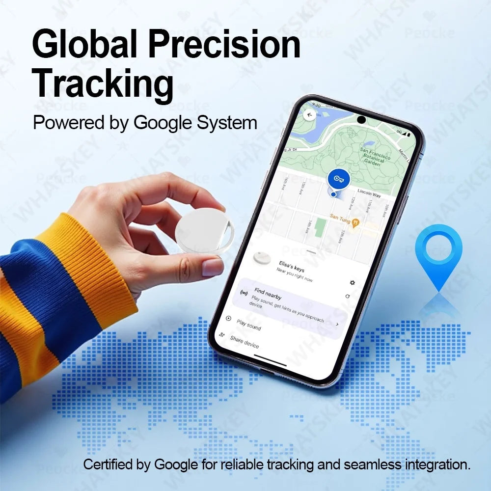 Bluetooth Android GPS Tracker – Smart Anti-Lost Tag for Keys, Bike & Pets (4-Pack)