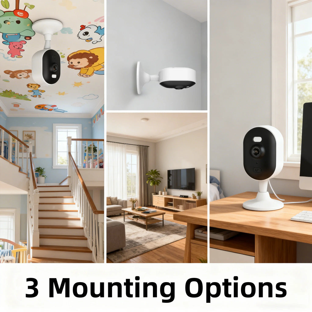 HIVIDEO 3MP Indoor Wifi Security Camera Baby Monitor IP Camera Video Surveillance Wi-Fi Camera Cctv Camera