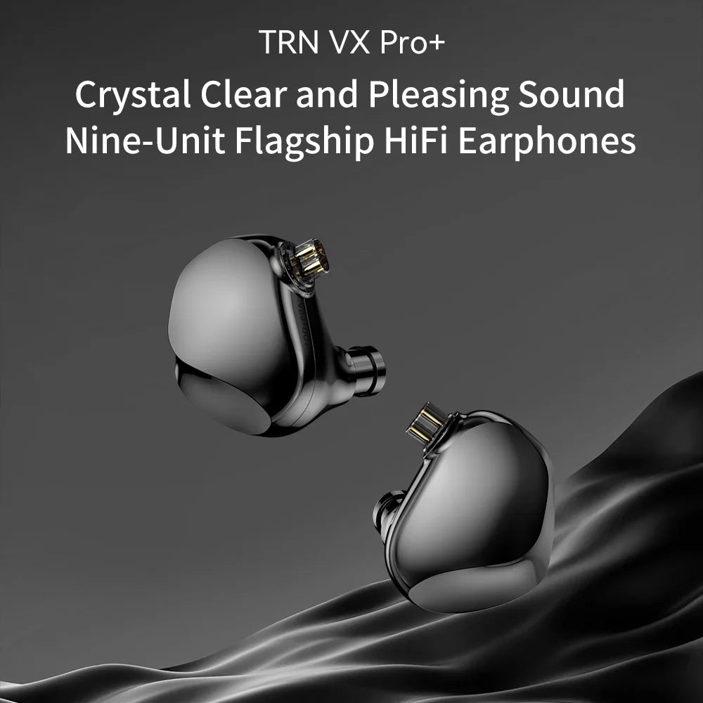 TRN VX Pro+ 8BA+1DD Hybrid In Ear Earphones IEM  Technology HIFI Monitor Running Headphones Earplug Headset