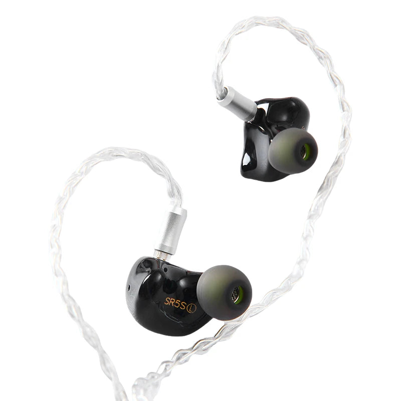 Sound Rhyme SR5S HiFi Earphones 4BA+1 Dynamic Driver Hybrid Upgrade Earbuds IEMs Wired In-ear Earphones