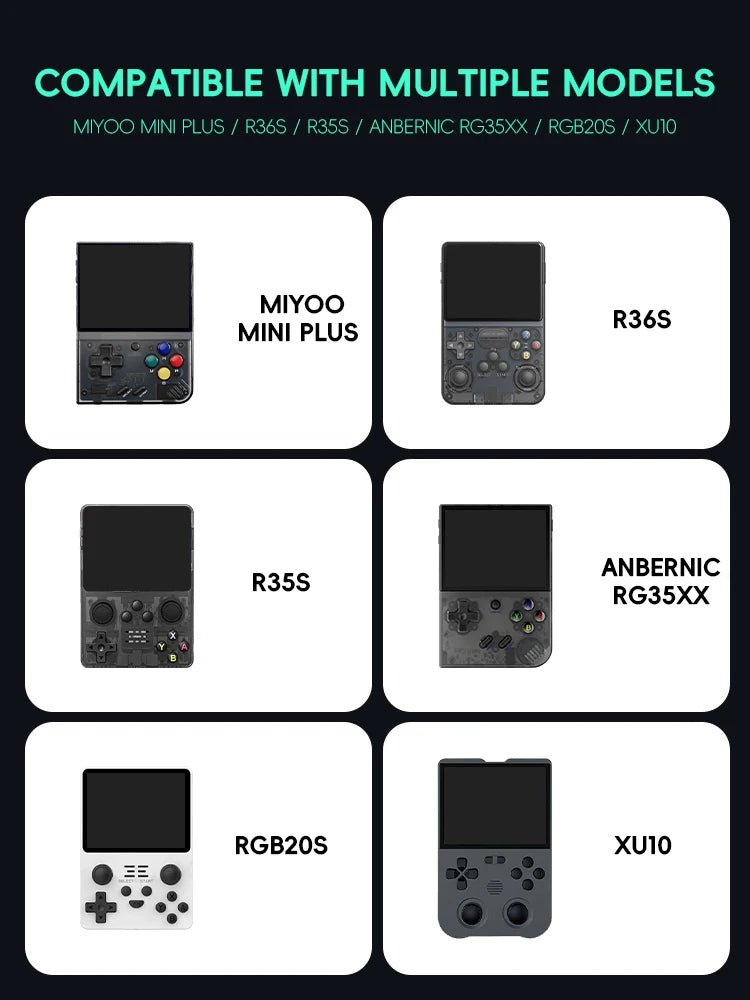 Data Frog Case for Anbernic RG35XX Plus Miyoo Mini Plus R36S R35S RGB20S XU10 Cases EVA Cover Protable Bag Gaming Accessories