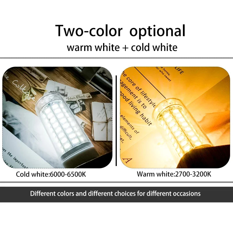 10pcs/lot E27 LED Bulb Lamps E14 Corn Light  24 36 48 56 69 72leds High Brightness Lampada 220V SMD 5730 Bombillas Home Lighting