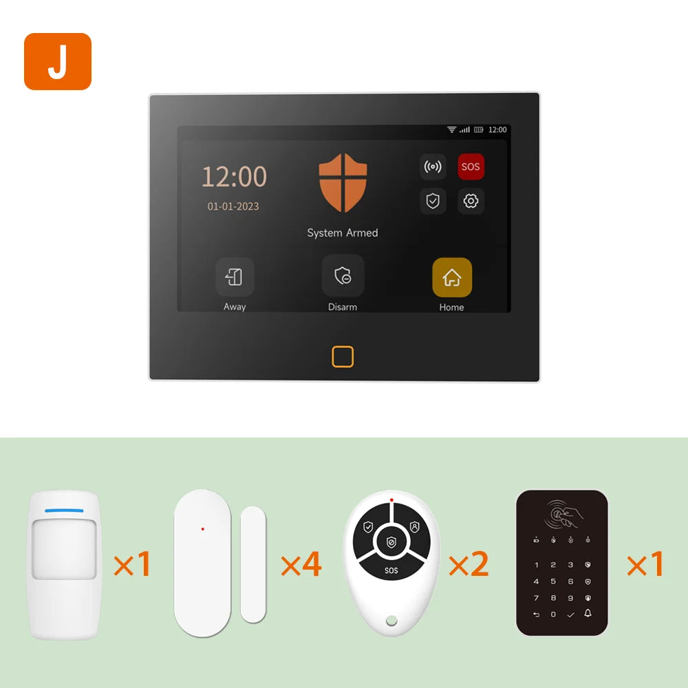 STANIOT 7" Smart Alarm System – WiFi/4G Security Panel