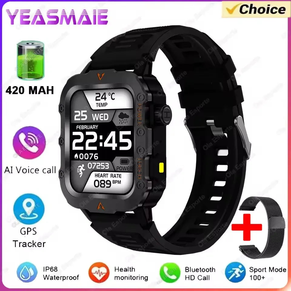 2026 Rugged Military Smartwatch: Ultimate Durability for Extreme Outdoor Adventures.