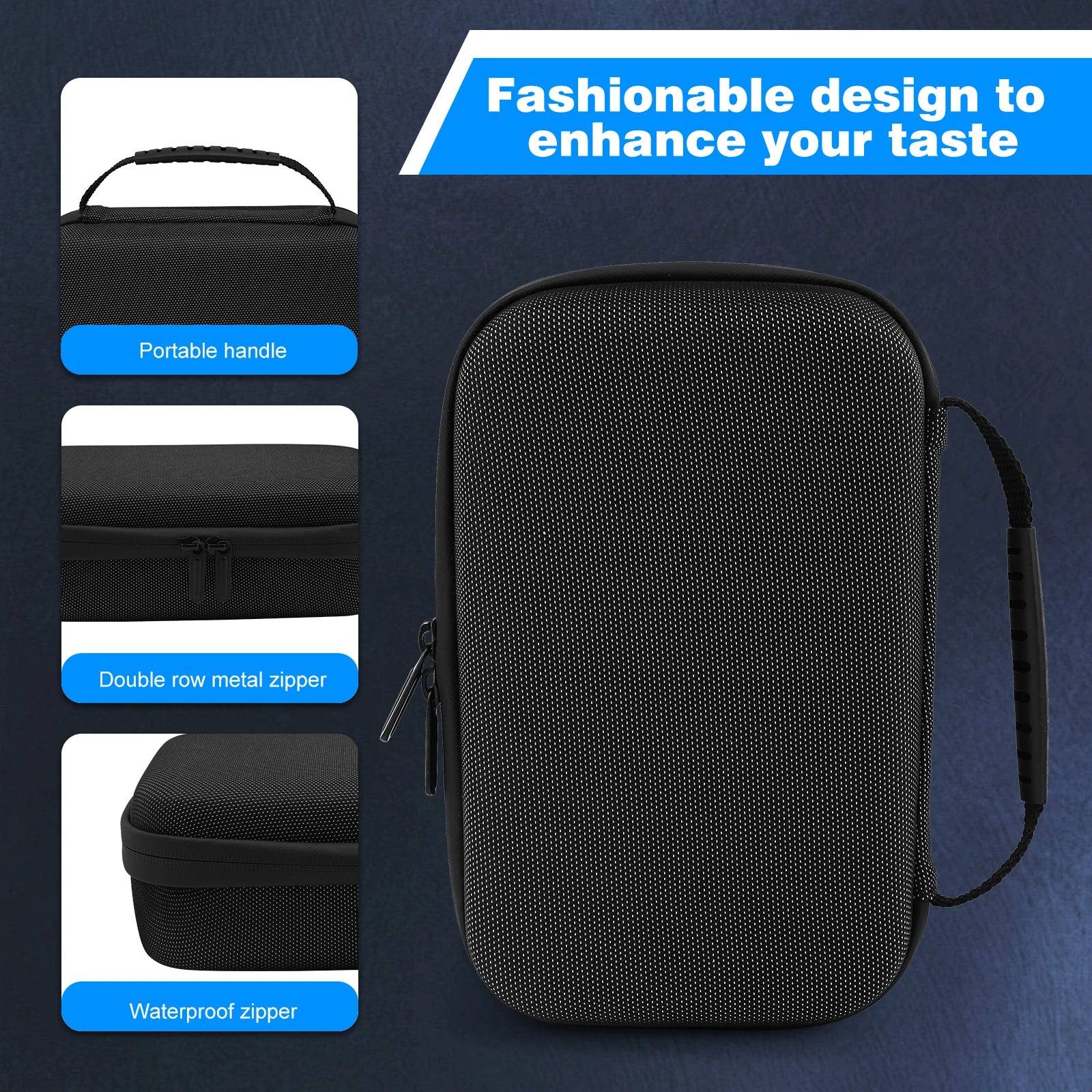 Hard Carrying Storage Bag for Apple 2024 Mac Mini M4 Cover Shell Travel Portable Soft Inner Waterproof zipper Shockproof Box