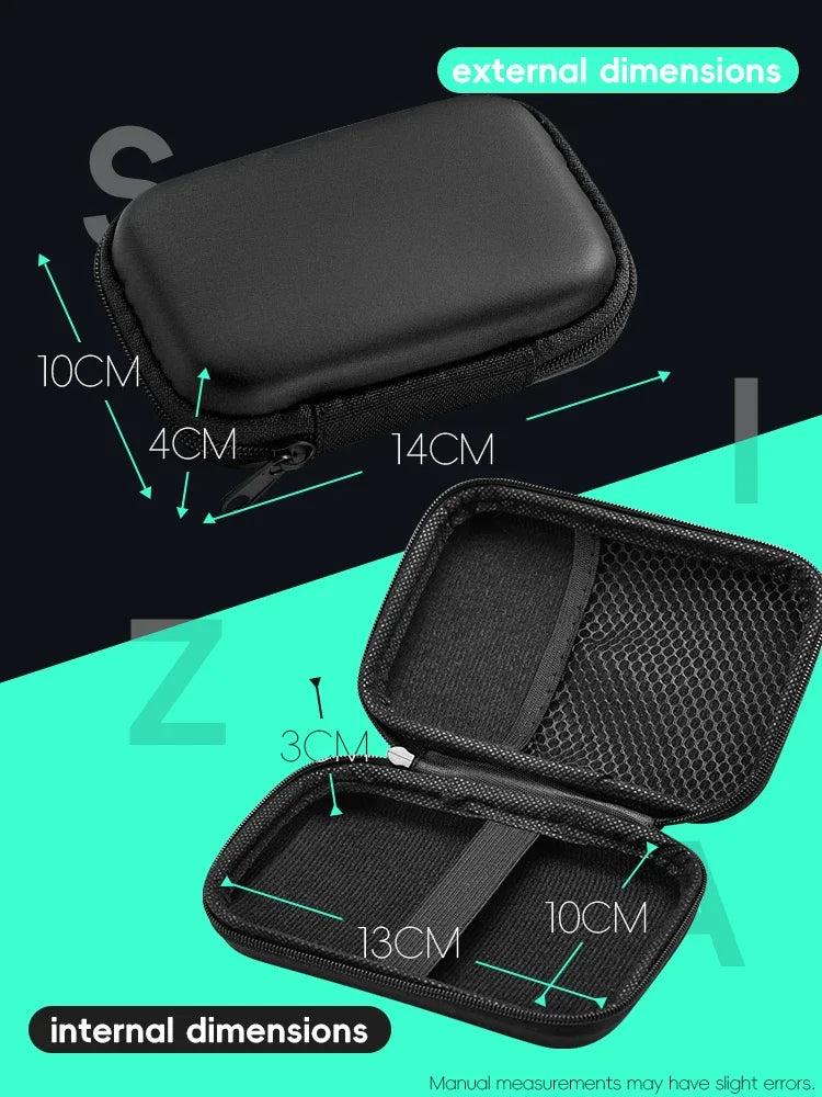 Protective Case for RG35XX Plus/Miyoo Mini Plus/R36S/R35S EVA Carrying Bag Portable Gaming Accessories