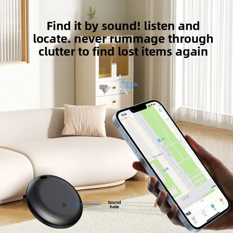 CD Work with iOS Bluetooth Smart Air Tag Tracker,Key Finder Find My (IOS) Waterproof  Item Finders for Luggages