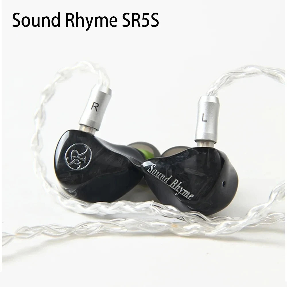 Sound Rhyme SR5S HiFi Earphones 4BA+1 Dynamic Driver Hybrid Upgrade Earbuds IEMs Wired In-ear Earphones