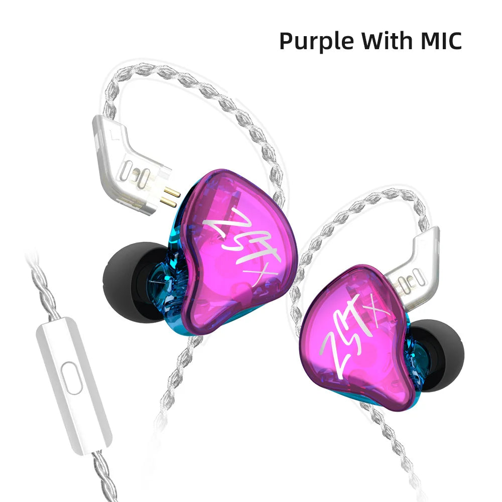 KZ ZST: Wired Hi-Fi IEMs with detachable cables and noise isolation.