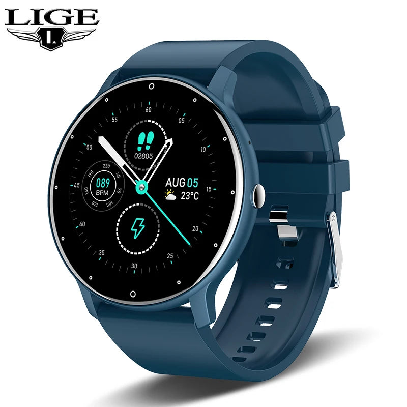 LIGE Smart Watch: Full-Touch Bluetooth Calling Fitness Tracker