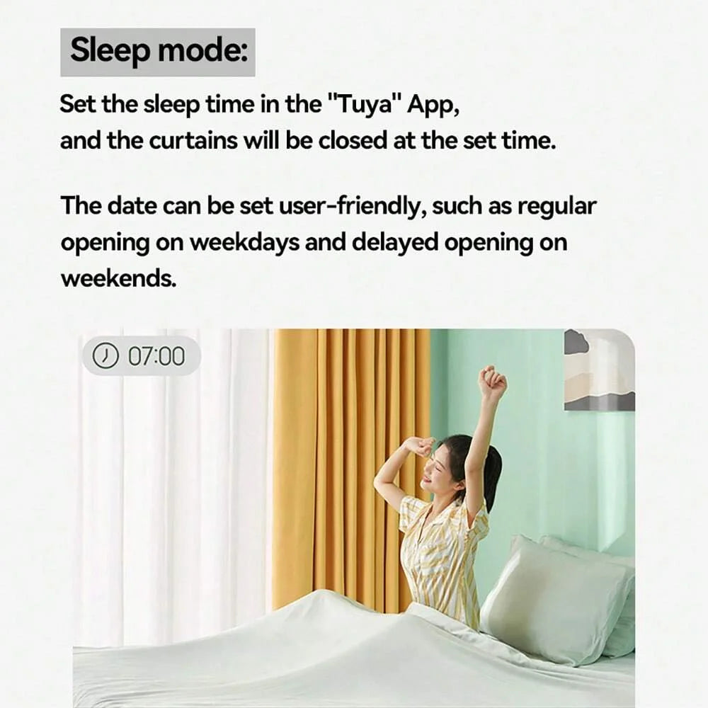 WIFI Smart Electric Curtain Robot Remote Control&Voice&APP control For Roman  Curtains Track Work With Alexa Google Home