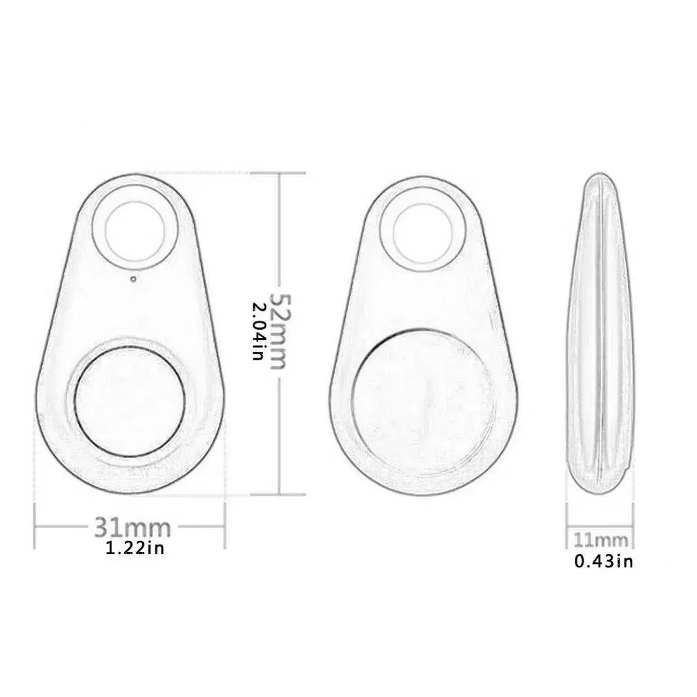 5pcs Smart Bluetooth Tracker Key Locator Pet Anti Lost Sensor Device Mini GPS Tracker For Kid Car Pets Wallets Luggage Suitcases