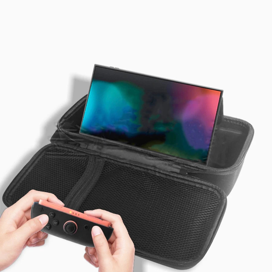 2025New For Switch 2 Storage Bag with OLED Protective Cover, Large Capacity Portable Hard Shell Bracket Bag