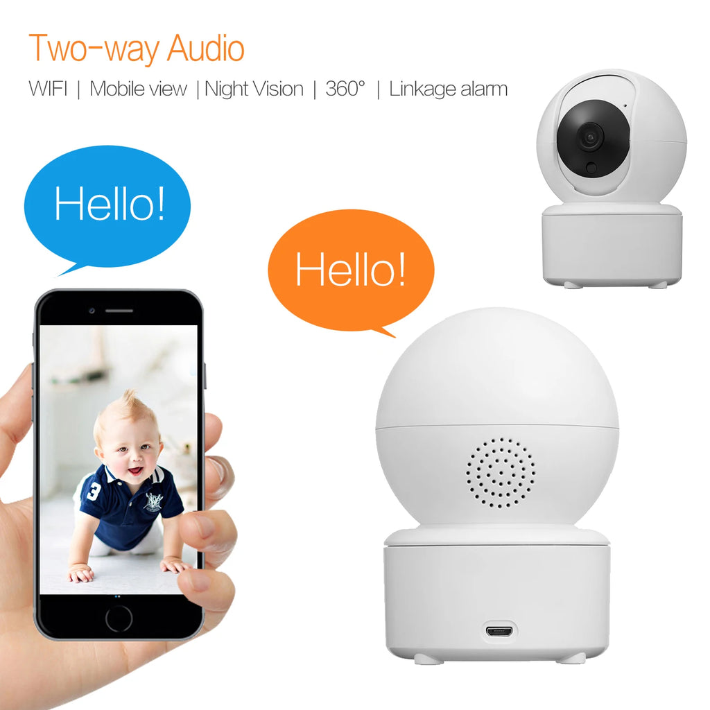 JIENUO PTZ IP Camera Wifi Human Detect Auto Tracking Security Surveillance Indoor Night Vision Cloud Wireless HD Home Cam Onvif