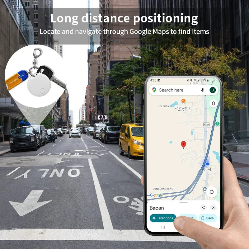 Android Smart Bluetooth Tracker – Google Find Hub Anti-Lost Key Finder Tag