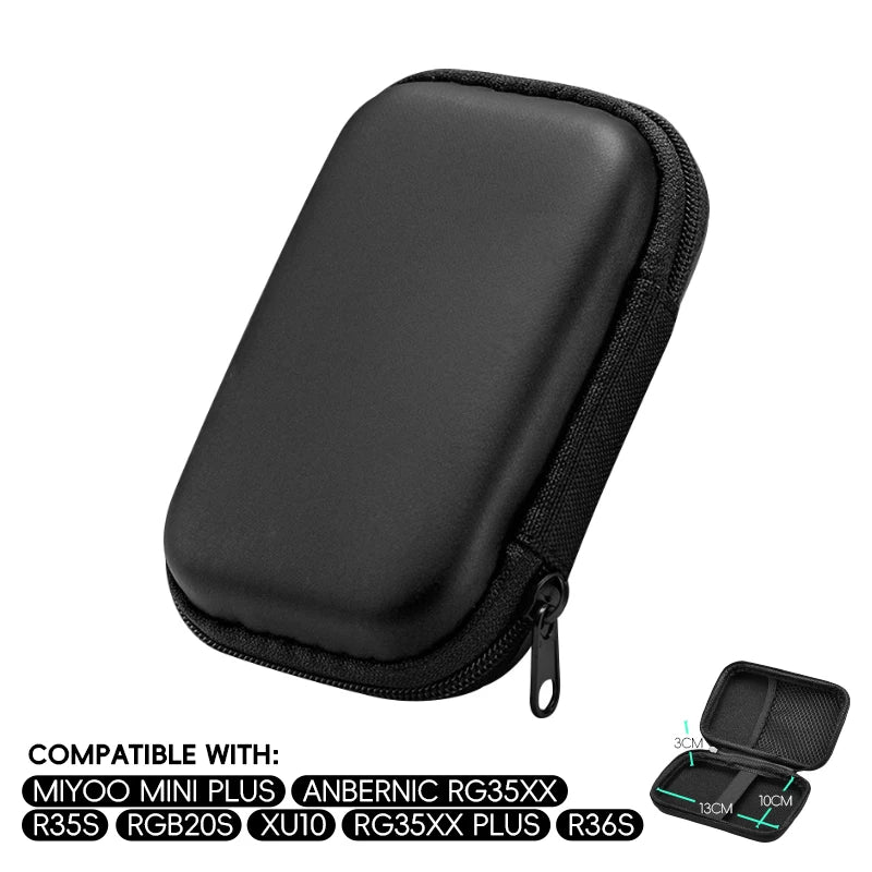 Protective Case for RG35XX Plus/Miyoo Mini Plus/R36S/R35S EVA Carrying Bag Portable Gaming Accessories