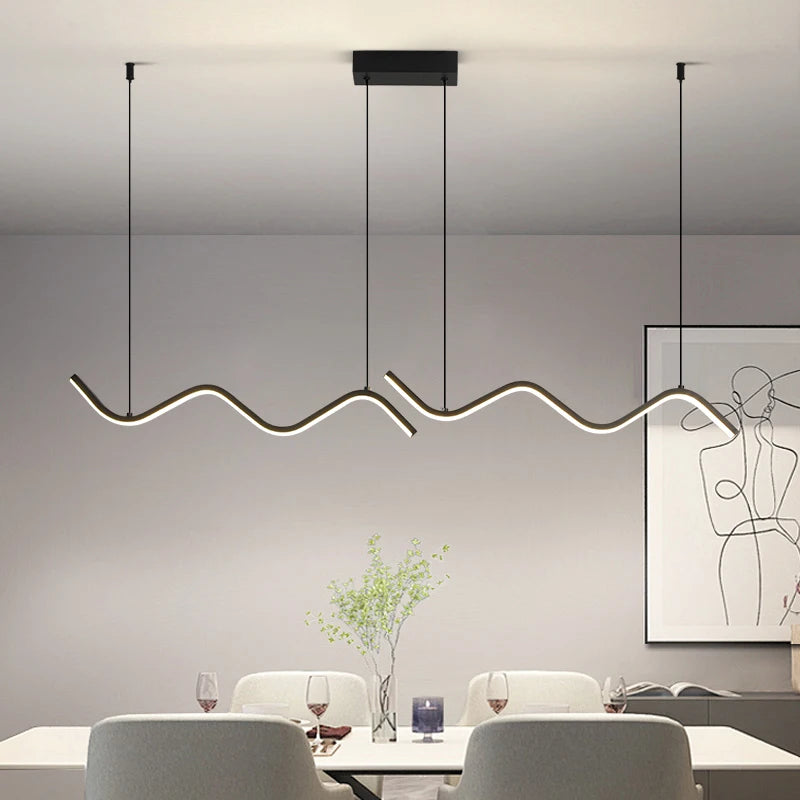 Pendant Light Nordic LED Long Ceiling Lamp Dining Chandelier Home Appliances for Kitchen Pendant lamp Home Decoration Lighting