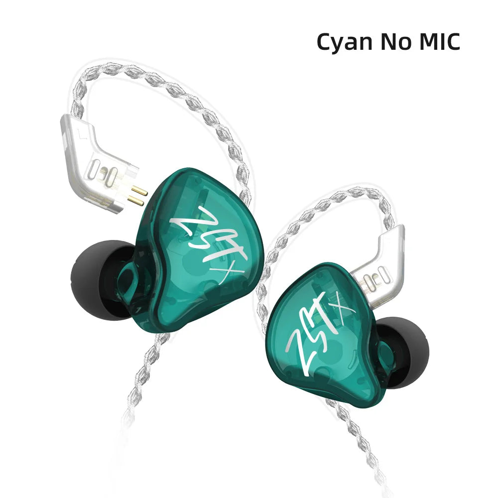 KZ ZST: Wired Hi-Fi IEMs with detachable cables and noise isolation.