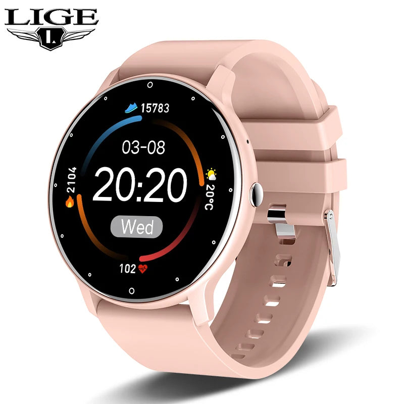 LIGE Smart Watch: Full-Touch Bluetooth Calling Fitness Tracker