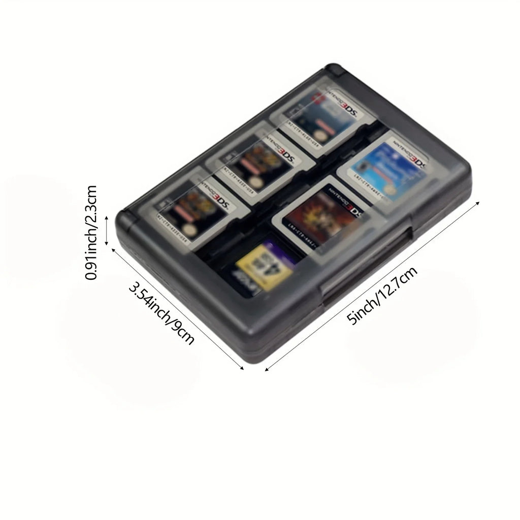 28-in-1 Game Card Case ABS Compact Holder for New 3DS/XL, DSi, DS & 2DS/XL - Durable Cartridge Storage Box Protecto