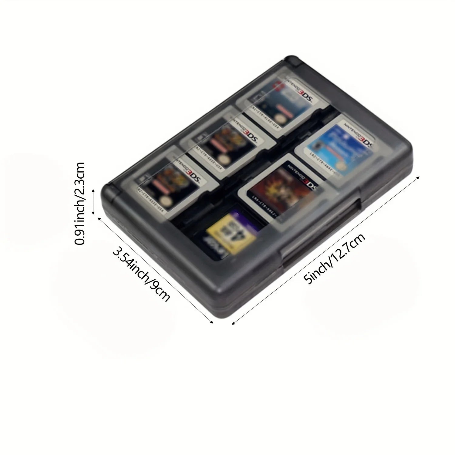 28-in-1 Game Card Case ABS Compact Holder for New 3DS/XL, DSi, DS & 2DS/XL - Durable Cartridge Storage Box Protecto