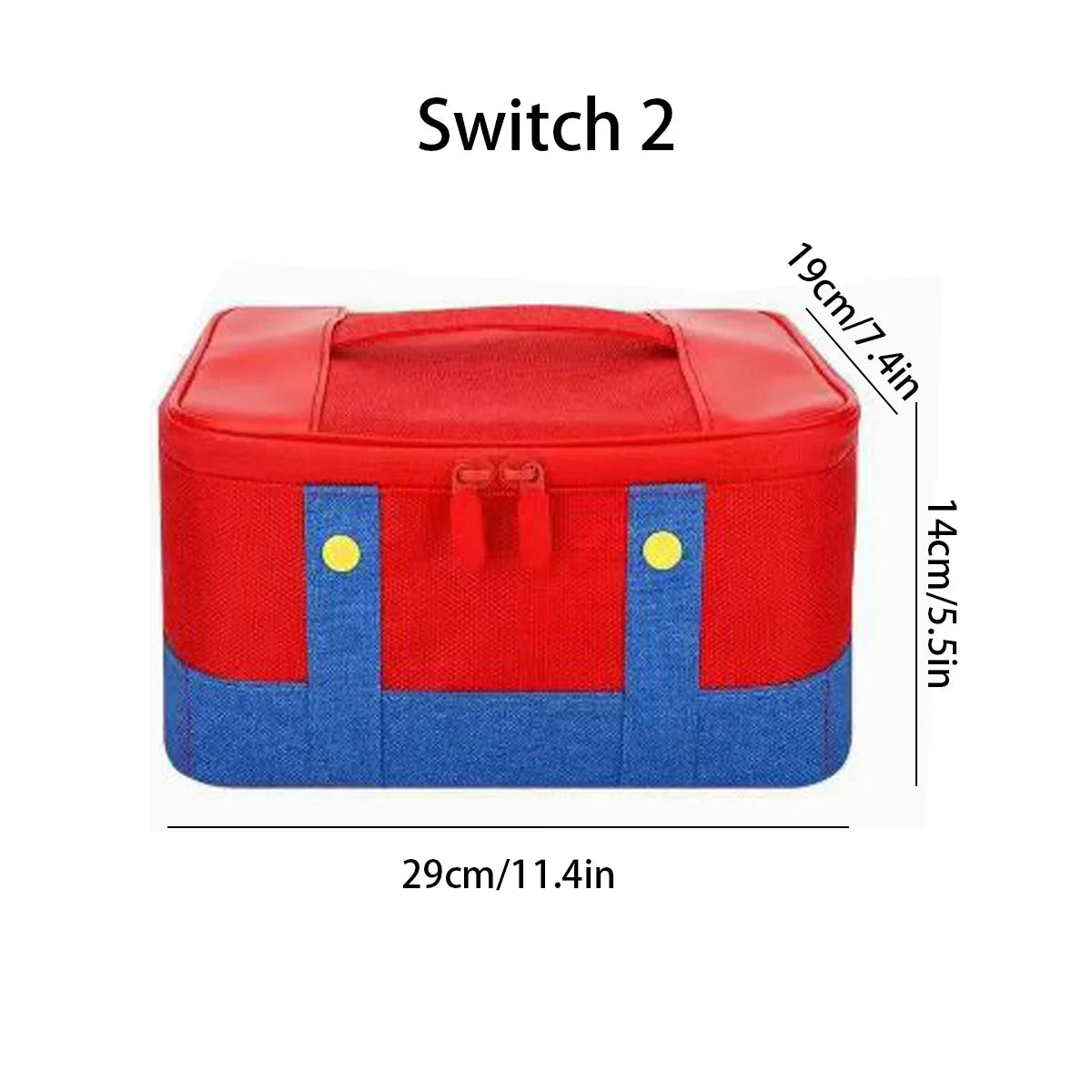 Suitable for Switch 2 full set storage red/blue travel storage bag, OLED game console super large capacity storage bag