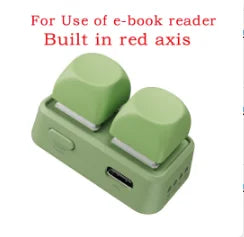 Bluetooth Dual-Button E-Book Page Turner Remote for Android & iOS Devices