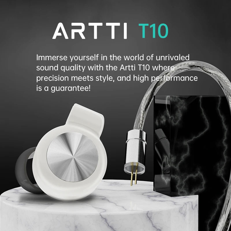 ARTTI T10/R1/R2 In-Ear HiFi Earphones Wired IEMs Monitors 14.2mm Planar Driver Textured Bass 0.78mm 2pin & 3.5MM/4.4MM Connector