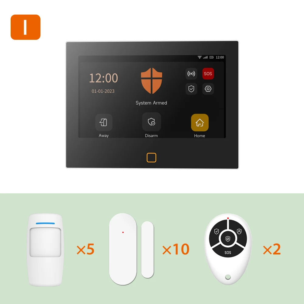 STANIOT 7" Smart Alarm System – WiFi/4G Security Panel
