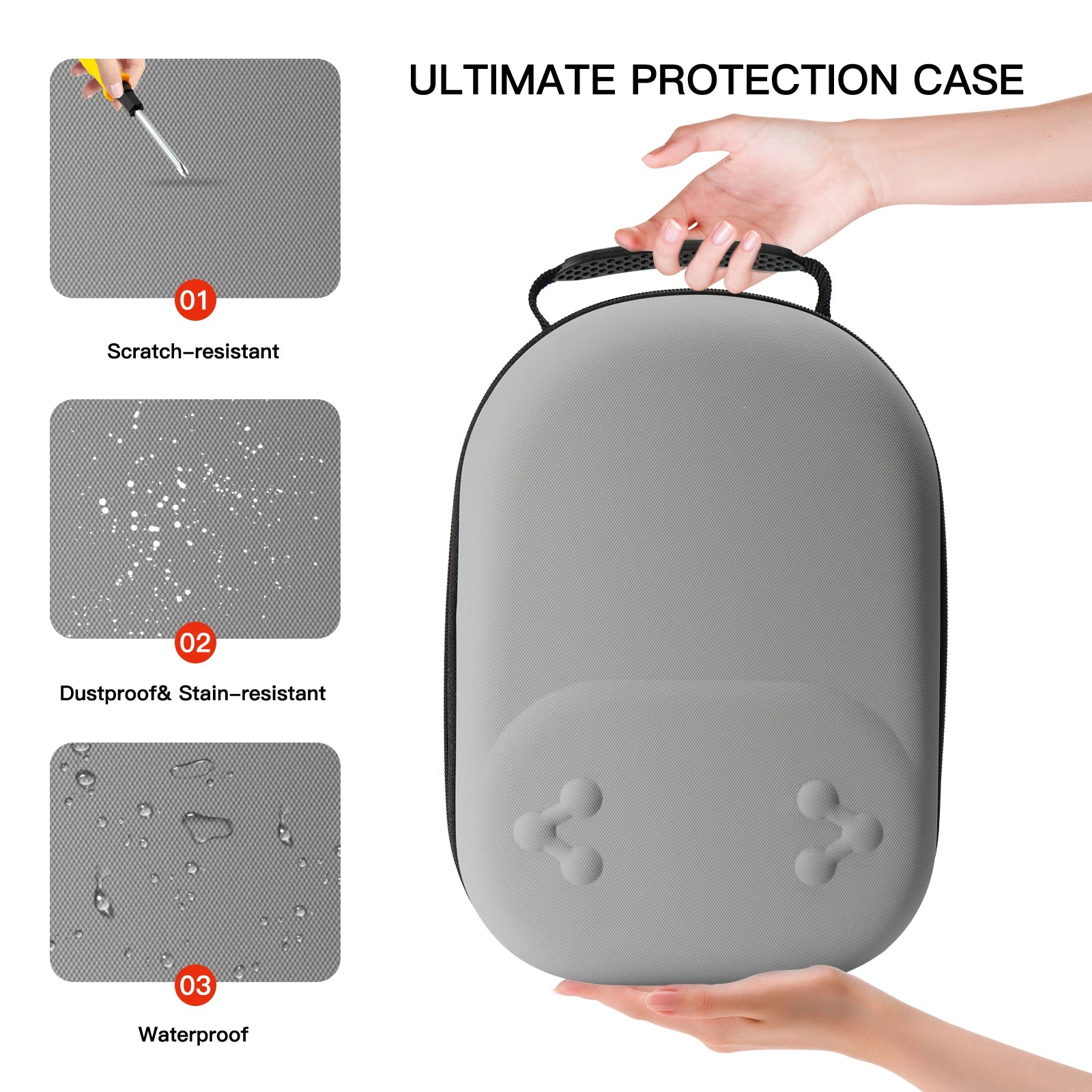 Hard Carrying Case Drop-resistant Portable Storage Bag Travel Carry Bag for Meta Quest 3/3S VR Headset Controller Accessories