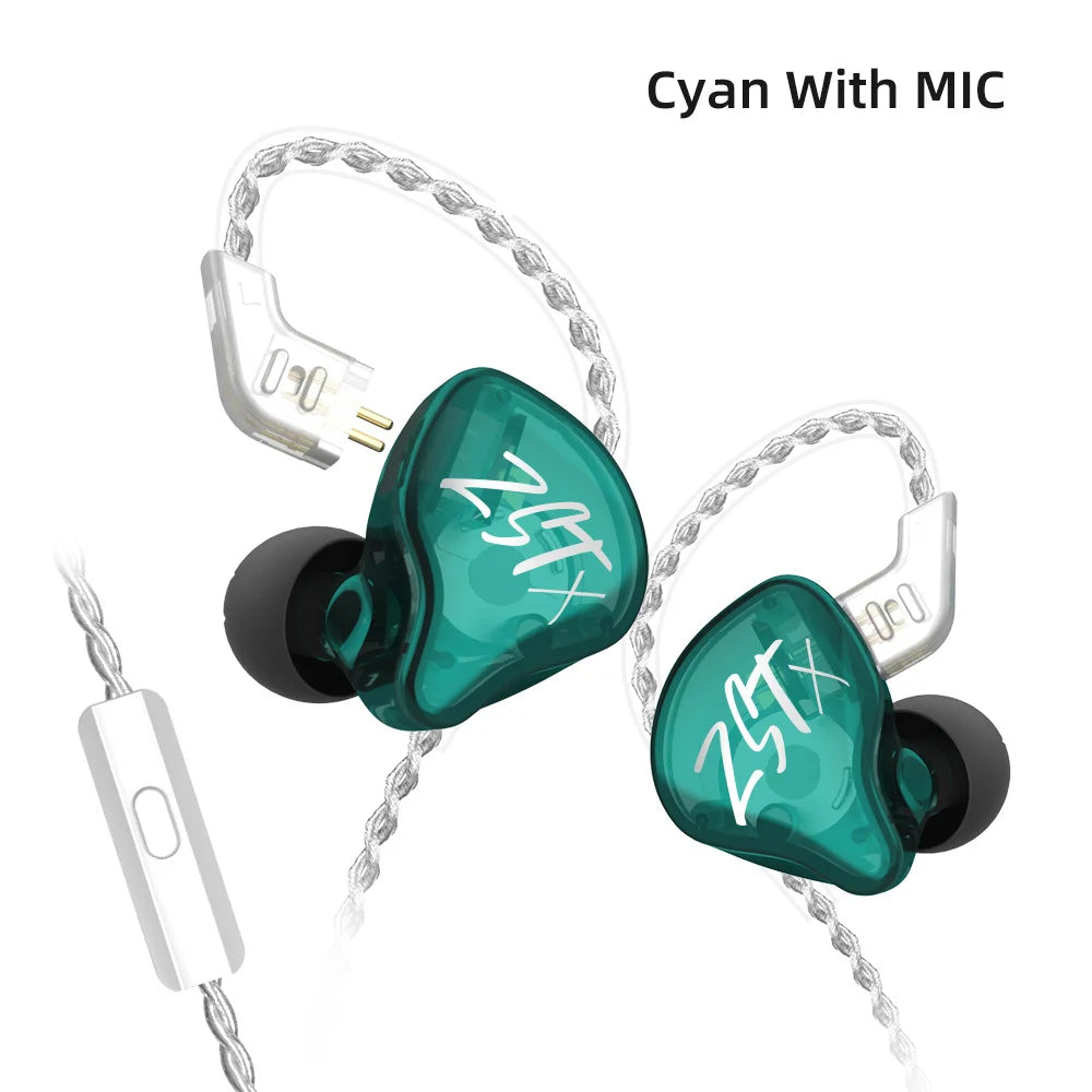 KZ ZST: Wired Hi-Fi IEMs with detachable cables and noise isolation.