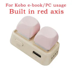 Bluetooth Dual-Button E-Book Page Turner Remote for Android & iOS Devices