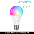 PRE Flashed TASMOTA WIFI Smart Colour Change LED Bulb Lamp 10W E27 ESP8285 Works With Home Assistant 110V 220V