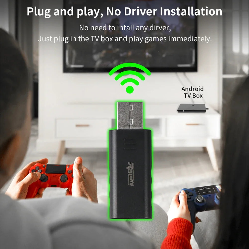 Gamepad Converter USB Receiver Bluetooth-Compatible 5.3 Controller Adapter Wireless USB Adapter for Switch PC PS4 PS5 Gamepad