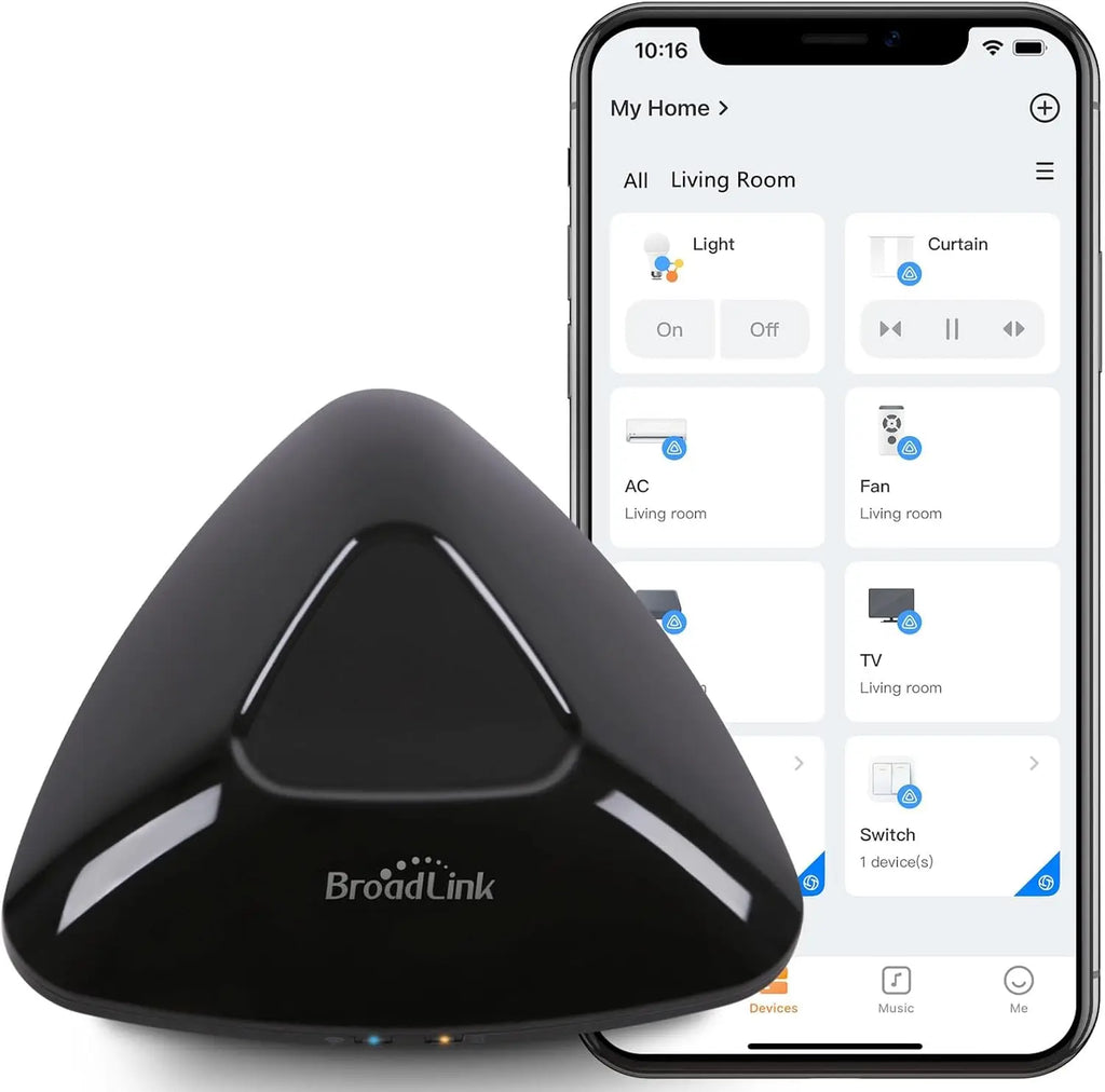 Broadlink RM MAX IR RF WiFi Universal Remote Smart Home Automation Works with Alexa and Google Home