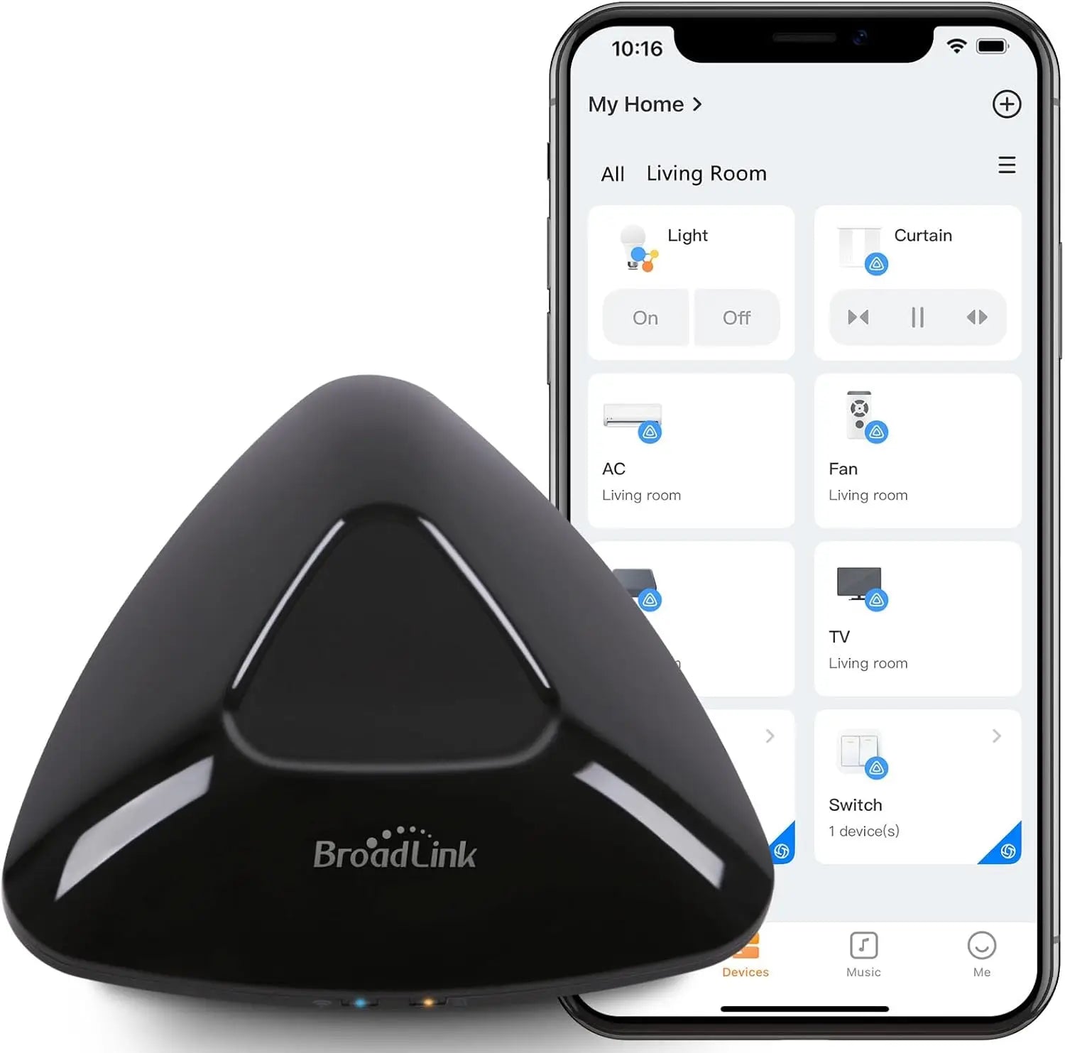 Broadlink RM MAX IR RF WiFi Universal Remote Smart Home Automation Works with Alexa and Google Home
