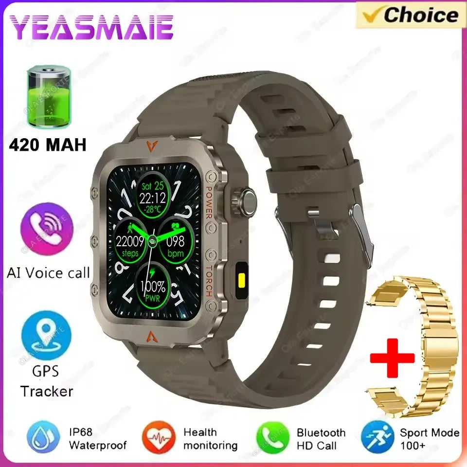 2026 Rugged Military Smartwatch: Ultimate Durability for Extreme Outdoor Adventures.