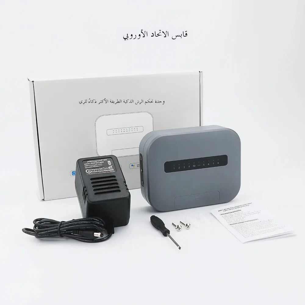 WiFi Tuya Smart Sprinkler System 6 Zone Or 8 Station Garden Irrigation Controller Water Valve Timer for Automatic Watering